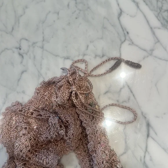 Retrofete TOSCA SEQUIN CROCHET JUMPSUIT XS/S NWT - Picture 16 of 17